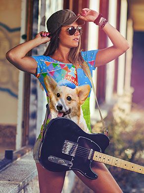 Verjaardagsshirt festivalshirt corgi verjaardag