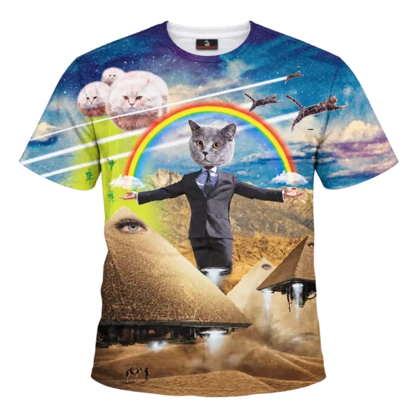 Illuminatie kattenshirt
