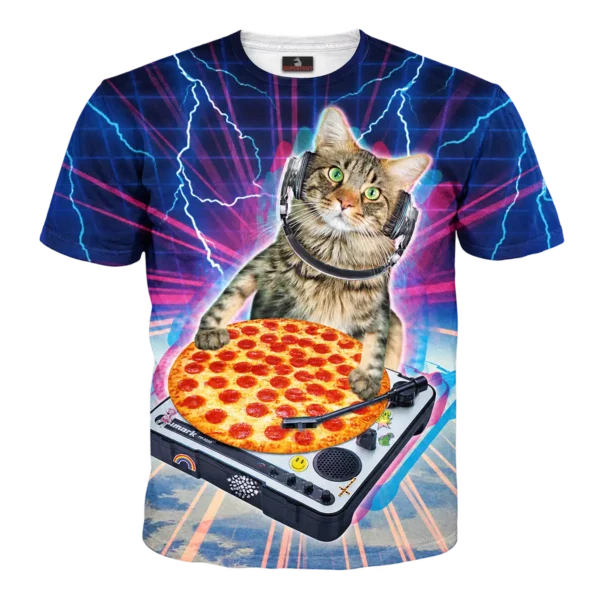 Pizza DJ Kat t-shirt