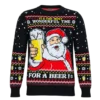 Wonderful time for beer - Kerstman met bier kersttrui