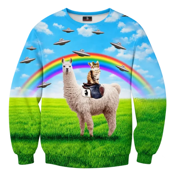 Kat op lama en UFO's