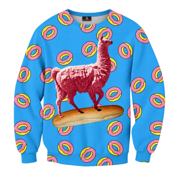 Llama eenhoorn met donuts