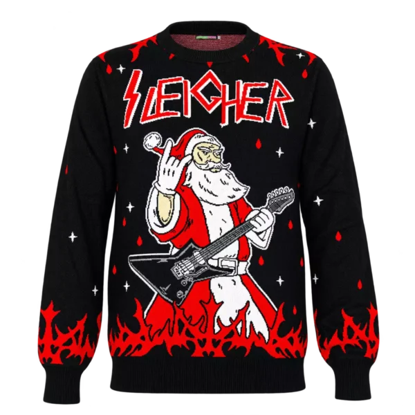 Sleigher Kersttrui voor Metal liefhebbers