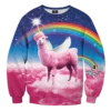 Swag lama regenboog  trui